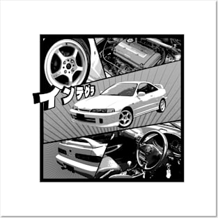 JDM Car Integra Posters and Art